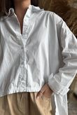 Paloma French Tuck Shirt White